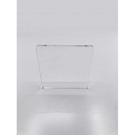Plaque anti-reflets plexi transparent incolore brillant sur mesure  (extrudé) 3mm